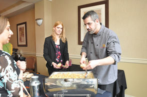 Executive chef Chris Masey, with Nicole's Ten Lobster Mac & Cheese.