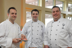 Crystal Springs Chefs prep to cook off.