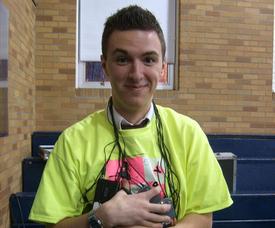 "Hairspray" t-shirt that all members of the Pope John Players wore to school on Wednesday before the first showing to the senior citizens. 