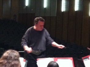 Dr. Thomas McCauley conducting SHS Wind Ensemble
