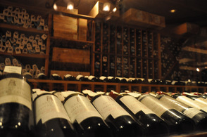 A view of some of the 135,000 wines at the wine cellar in Crystal Springs Resorts.