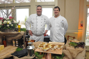 Crystal Springs Chefs Tim Fischer and Patrick Duffy, during the Mac & Cheese Cookoff.