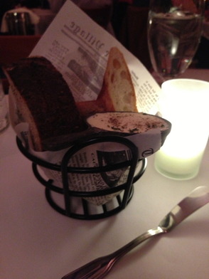 Bread service at Fricassee