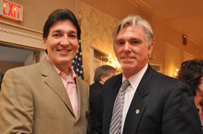 Joel Lazar of Farmers Insurance, with Robert B. Nicholson, III.