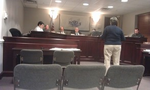 Judy Williams addresses council