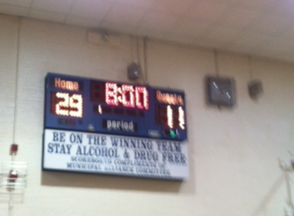 Final Scoreboard of the 6th Grade Championship Game