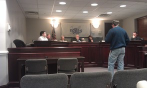 Local man talks to council