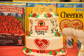 Cake to celebrate the Partners In Caring contest for the Byram store.