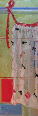 Apron Triptych, Oil on Canvas