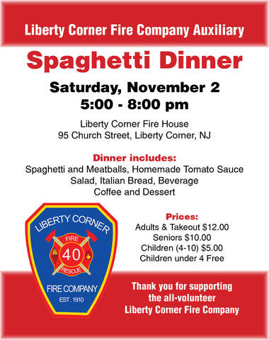 Liberty Corner Fire Company Spaghetti Dinner Tapinto Liberty Corner Fire Company Spaghetti