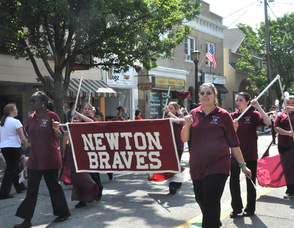 Newton High School Marching Band.