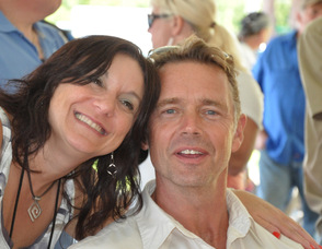 Maria Lake and John Schneider at the Daisy Duke Look-a-Like Contest.