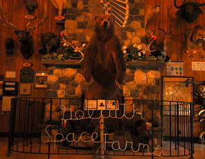 Goliath greets visitors to Space Farms Zoo & Museum.