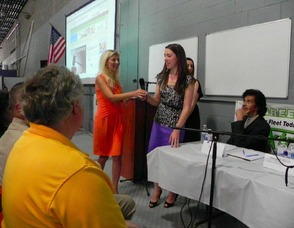 Jennifer Jean Miller introduces reporters Danielle Nifenecker and Alley Shubert.