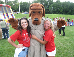 Volunteers of the Vernon PAL pose with Mcgruff, the Crime Fighting Dog