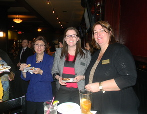 Executive Director of the Chatham Chamber of Commerce Carolyn Cherry with attendees