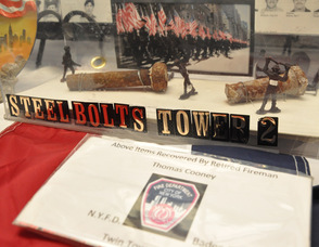 Two steel bolts recovered by Cooney from Tower 2.