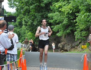 Second place winner Dave DiCerbo, with third place Jeff Staple right behind.