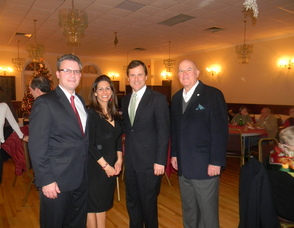 Chair of the SRCC Lisa Allen with her husband Pat and Senator Kean and a member of the organization