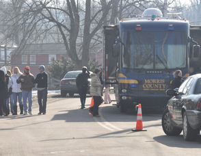 The Morris County Mobile Command Center on the scene.