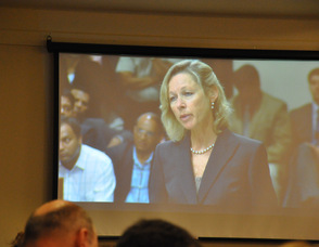 First Assistant Prosecutor Julia McClure.
