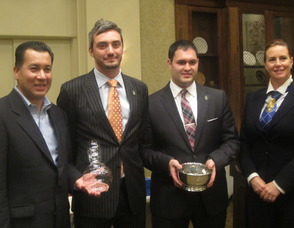 The three contestants along with event organizer Ivan Ruiz