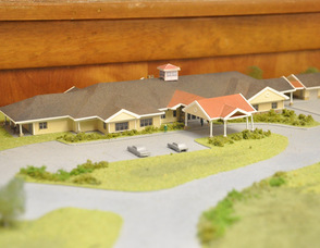 Rendition of the upcoming hospice building planned for construction in 2013.