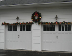 Decorations on the Nugent garage