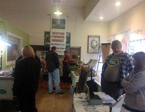 Visitors pack themselves in to the Winter Farmers' Market, and visit vendors including Cherutabis Farm, Glenmalure Farm, and Race Farm.
