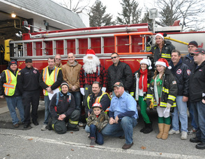 Some of the Newton Fire Department's Operation Santa Team.