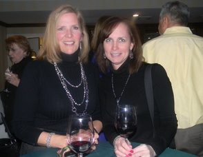 Patient Kathleen Gobernale of Martinsville with a friend