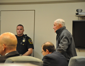 Michael Stabile addresses the court.