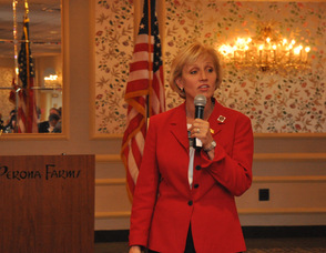 Lieutenant Governor Kim Guadagno addresses the crowd.