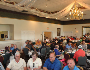 A section of the crowd at the Sky View Golf Club, who participated in the golf tournament.