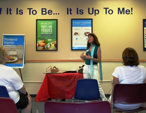 Weight Watchers Leader, Sharon McNeil, sharing her personal success story