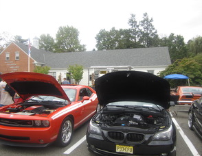 Cars on display at the car show