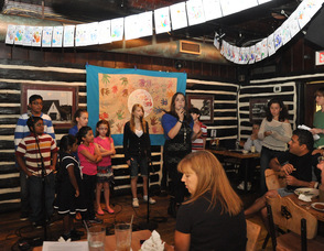 Students performing from the Birykov Academy.