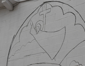 A portion of the mural at St. Joseph Regional School.