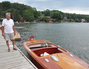 Jimmy Scott from Virginia with his 1955 Chris Craft.