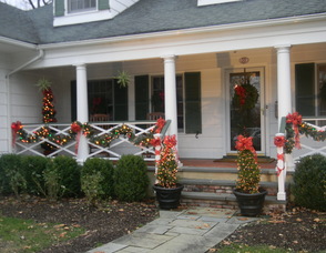 Decorations on the Nugent porch