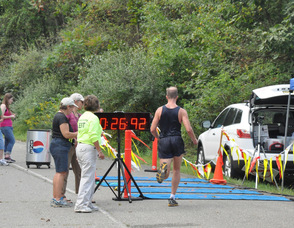 Jeff Staple, in second place for the 10K.