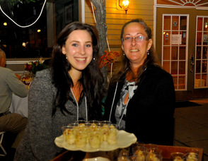 Kayla Paskas and Liz Couser of Krave Caterers, offered a cranberry giner rice pudding, and Tamarind Chicken with Red Grape. This was Couser's seventh Taste of Newton event with Krave.