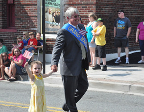 Carl Luthman, one of the parade Grand Marshalls.