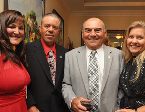 Freeholders Parker Space and Richard Vohden flanked by their spouses, Jill (left) and Faith (right).
