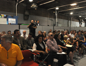 Members of the audience at the site launch event.