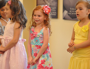 A smiling Averi Shaye Dodd learns she is chosen.
