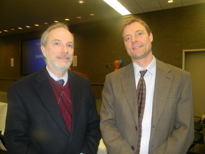 Doctors John Halperin and Thomas Agesen who spoke about shingles