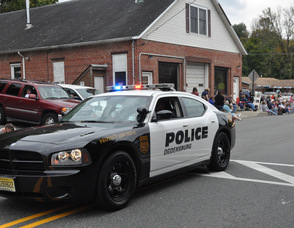 Ogdensburg Police kicks off the parade.
