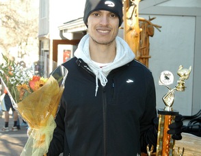 Gian-Paul Caccia, first place winner of the Turkey Trot 5K.