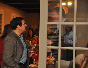 A view of the conference room at the C3 Workplace, during the open house.